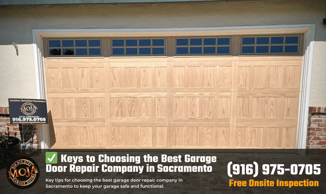 MOJA GARAGE DOORS / Garage Door Repair and Maintenance Service throughout Sacramento, California. Quality and compliance guaranteed! Keys to Choosing the Best Garage Door Repair Company in Sacramento
