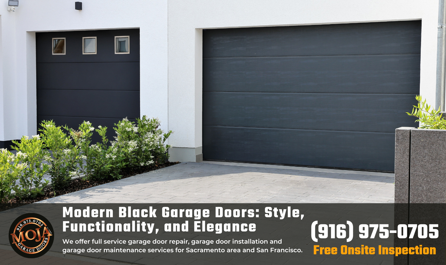 Modern Black Garage Doors: Style, Functionality, and Elegance