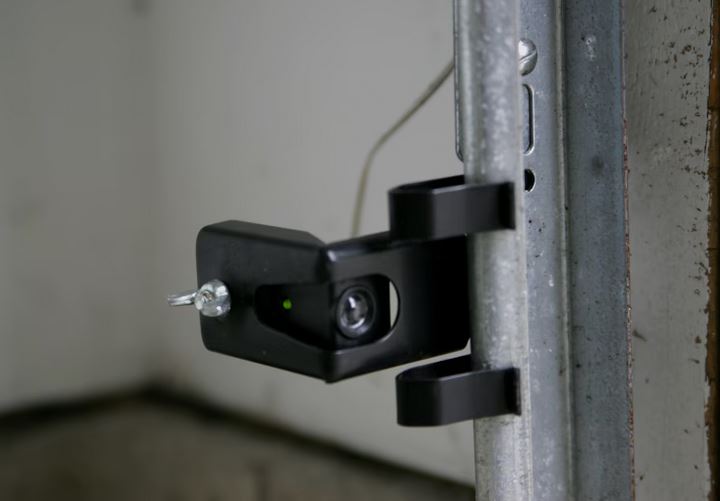 Garage door safety sensors misaligned preventing door from opening