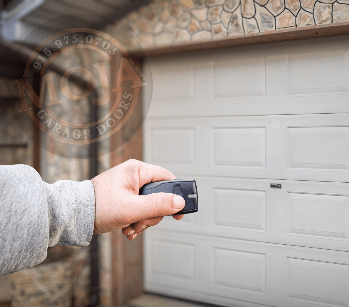 WiFi garage door opener Sacramento controlled with remote access device